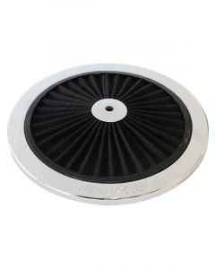 Aeroflow Full Flow Air Filter Top Plate 9" Diameter Black