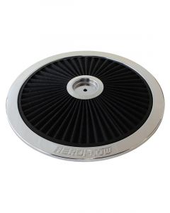 Aeroflow Full Flow Air Filter Top Plate 14" Diameter Black