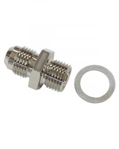 Aeroflow 9/16"-18 Npsm Short To -6AN With Crush Washer