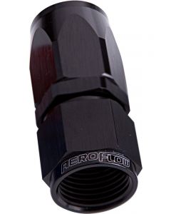 Aeroflow 100/150 Series Straight Hose End -8AN Black