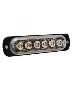 Narva Undercover Low Profile LED Warning Lamp Amber 12/24V 6 X 1W LED