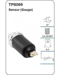 Tridon Oil Pressure Sensor Gauge