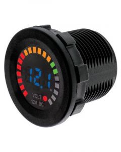 Hulk 4x4 DC Voltmeter with Coloured Indicator Illumination Colour Blue