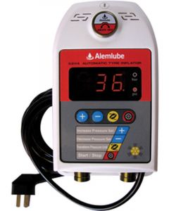 Alemlube Tyre Inflator w/ Wall Mounted Electronic Preset 240V