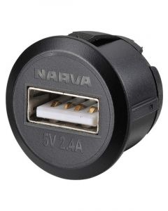 Narva Heavy-Duty Mini Flush Mount Usb Socket Pack of 1