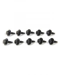 Allstar Body Bolt Kit 1/4-20" Thread 3/4" Long Hex Head Black Pack 10