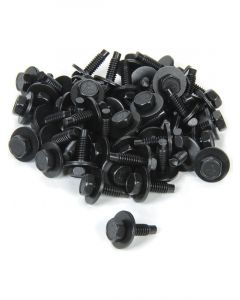 Allstar Body Bolt Kit 1/4-20" 3/4" Long Hex Head Black Pack 50