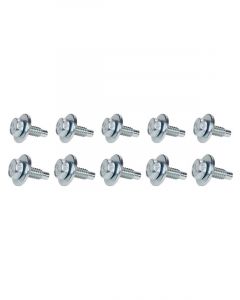 Allstar Body Bolt Kit 1/4-20" Thread 3/4" Long Hex Head Zinc Pack 10