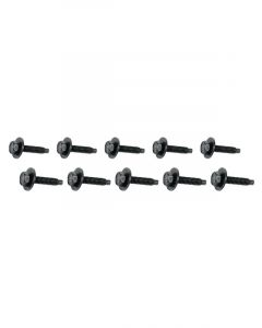 Allstar Body Bolt Kit 1/4-20" 1-1/8" Long Hex Head Black Pack 10