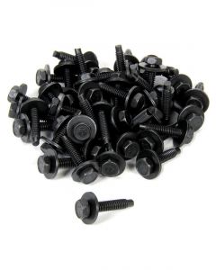 Allstar Body Bolt Kit 1/4-20" 1-1/8" Long Hex Head Black Pack 50