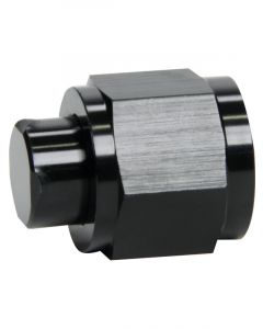 Allstar Fitting Cap 6 AN Aluminum Black Anodize