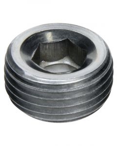 Allstar Fitting Plug 1/8 in NPT Allen Head Steel Zinc Oxide Pair