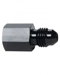 Allstar Gauge Adapter Straight 4 AN Male to 1/8" NPT Gauge Port Black