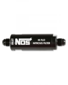 Nitrous Oxide Systems Filter Hi-Flow In-Line 140 Micron Element 6 AN Male Inlet