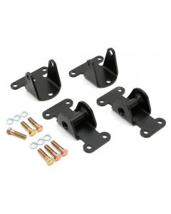 Trans-Dapt Motor Mount Bolt-On Steel Black Paint Small Block For Chevy Kit