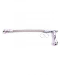 Aeroflow Carburettor Inlet Rail Kit -6AN Silver For Holley Dual Line