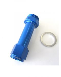 Aeroflow Carburettor Adapter Female -8AN Blue For Holley