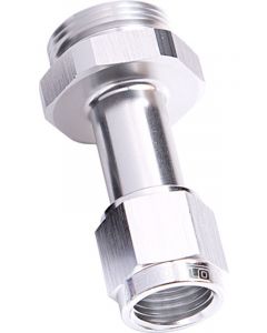Aeroflow Carburettor Adapter Female -8AN Silver For Holley