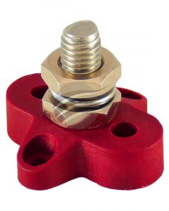 Jaylec Small Base Single Power Post M6 Red 45.3 x 43 x 32.5mm
