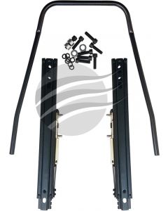 Proforce Seat Brackets, Universal, Sliding, Steel, Black Powdercoated,