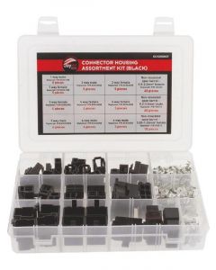 Jaylec Connector Housing Assortment Kit Black - 172pcs