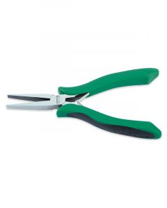 Toptul 5" Electronics Flat Nose Pliers Flat Jaw Smooth Spring Loaded