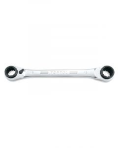 Toptul Pro-Series 4 in 1 Ratchet Double Ring Spanner 16x19-17x18mm