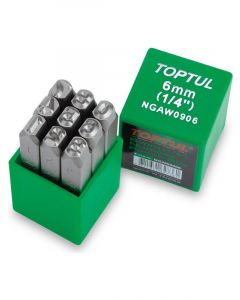 Toptul Number Punch Set 5mm 7.93x61mm 9pcs