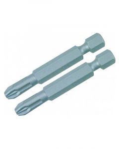 Wiha # 2 x 50mm PoziDriv Power Bit 2 Pack