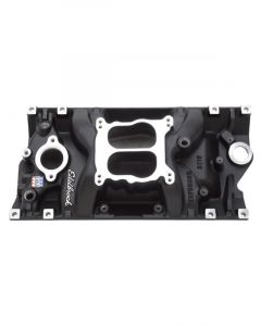 Edelbrock Intake Manifold Performer Vortec Dual Plane Aluminium Black Sq…