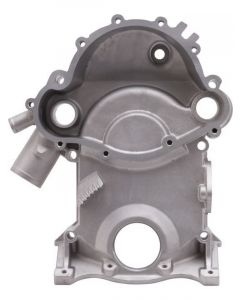 Edelbrock Timing Cover One-piece Aluminium Natural Pontiac 350 400 455