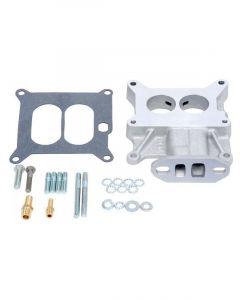 Edelbrock Carburettor Spacer Aluminium 1 in. Thick Divided-Wall 2-Barrel