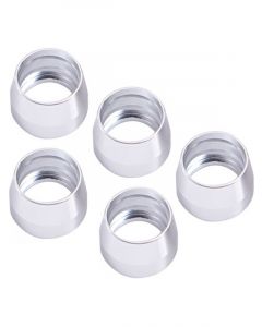 Aeroflow PTFE Hose Stainless Steel Olive Inserts -4AN, 5 Pack