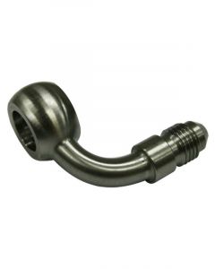 Aeroflow S/Steel 90 Degree Banjo to AN Fitting 12mm to -4AN Male