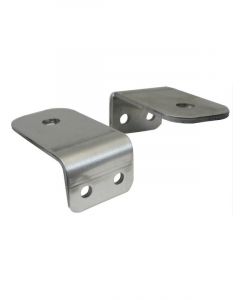 Moroso Hood Pin Bracket Stainless Steel Natural 0.375in. Dia. Pair