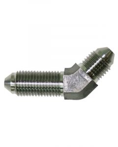 Aeroflow 45 Degree Stainless Steel Bulkhead -3AN