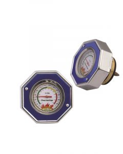 Mr Gasket Radiator Cap/Gauge Thermocap Aluminium Blue Anodised Plain 13