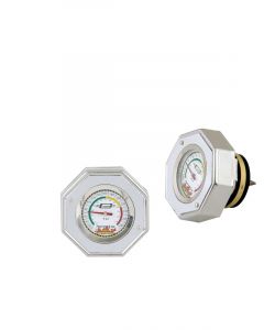 Mr Gasket Radiator Cap/Gauge Thermocap Aluminium Silver Anodised Plain 7