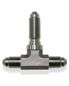 Aeroflow Stainless Steel Tee Bulkhead -4AN