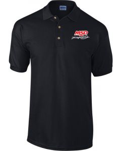 MSD Polo Shirt Short Sleeve MSD Racing Cotton Pique Knit 2XL Black