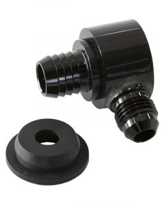 Aeroflow Universal Billet Brake Booster Valve With -6AN Black