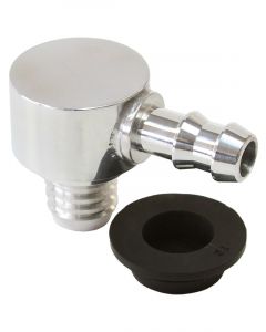 Aeroflow Universal Billet Brake Booster Valve With 3/8" Barb Polished
