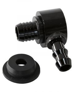 Aeroflow Universal Billet Brake Booster Valve With 3/8" Barb Black