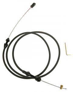 Proflow Throttle Cable Braided Stainless Wire Black Braided Sta