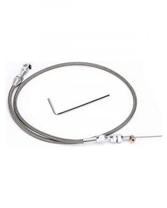 Proflow Throttle Cable Braided Stainless Wire Black Braided Stainl
