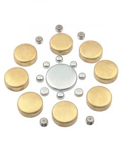 Proflow Freeze Welsh plugs Brass Chevy Small Block 400 Kit