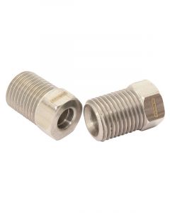 Aeroflow S/Steel Inverted Flare Tube Nut M10 -1.0mm to 3/16" Hard Line