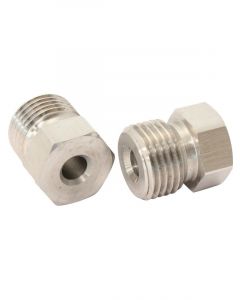 Aeroflow S/Steel Inverted Flare Tube Nut 9/16"-20 to 3/16" Hard Line