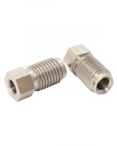 Aeroflow S/Steel Inverted Flare Tube Nut M10 -1.25mm to 3/16" Hard Line  AF371
