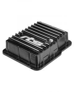 RTS Transmission Pan Deep Aluminium Finned Black Powdercoat GM Powerglid
